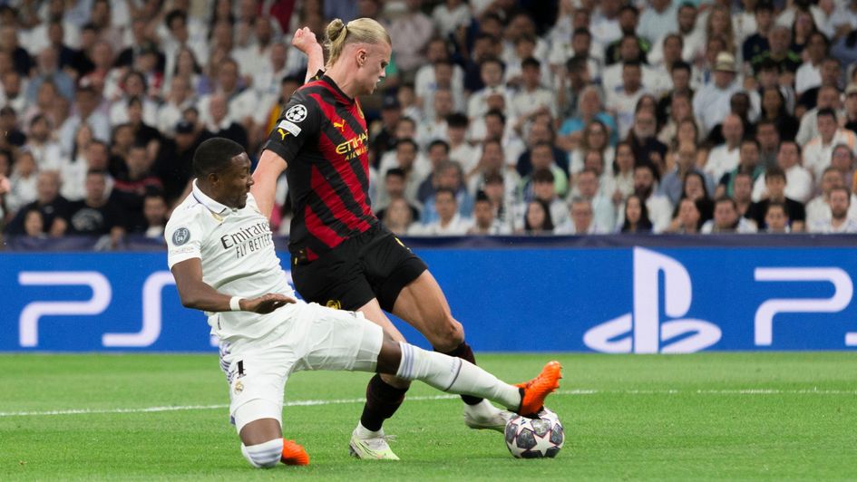 David Alaba and Erling Haaland