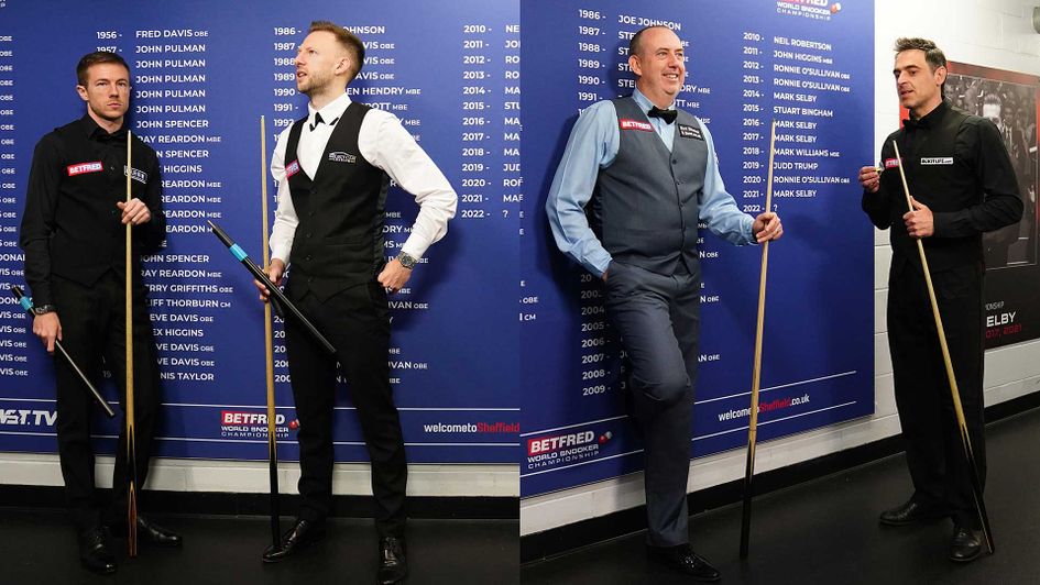 Jack Lisowski, Judd Trump, Mark Williams and Ronnie O'Sullivan