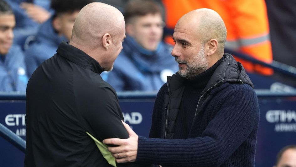 Sean Dyche has faced Pep Guardiola 18 times