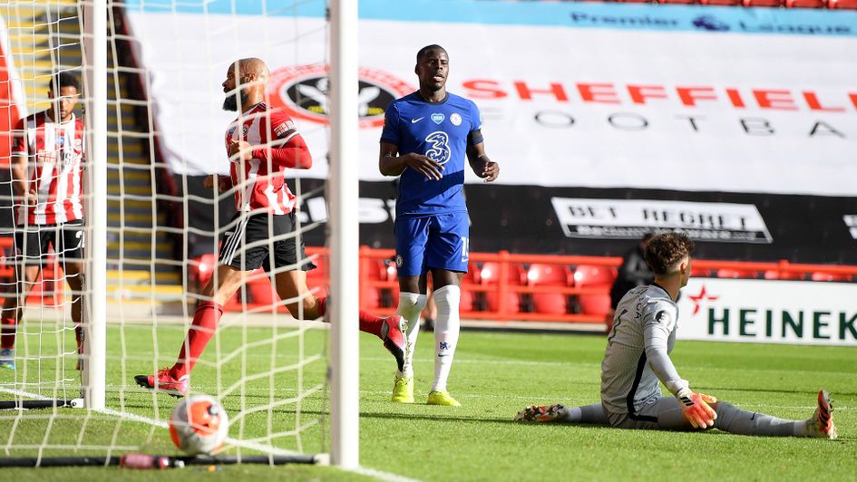 David McGoldrick scores his second goal against Chelsea