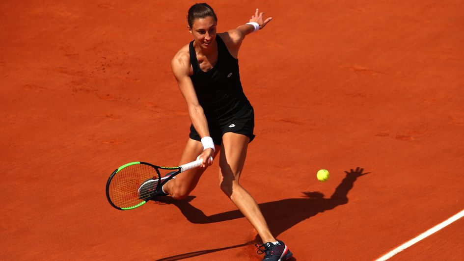 Petra Martic in action at the 2019 French Open