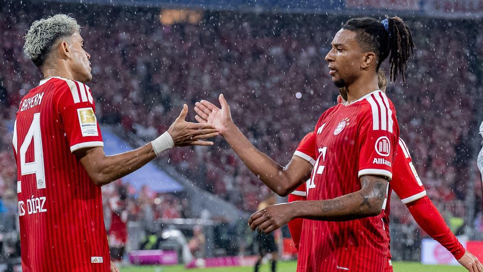 Luis Diaz (L) and Michael Olise (R) scored 51 goals for Bayern between them last season
