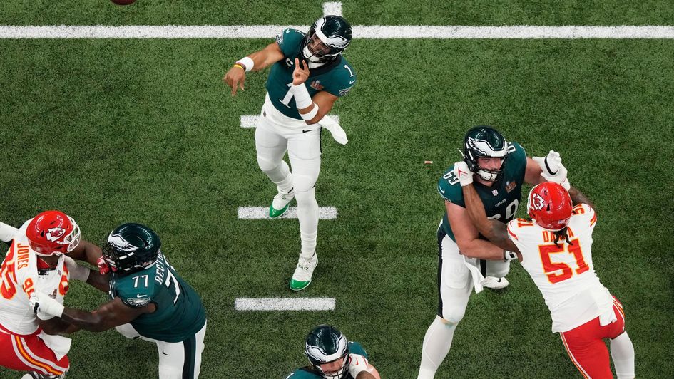 Jalen Hurts running the show