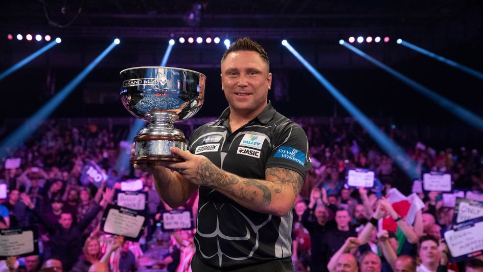 Gerwyn Price retained his Grand Slam of Darts title (Picture: Lawrence Lustig/PDC)