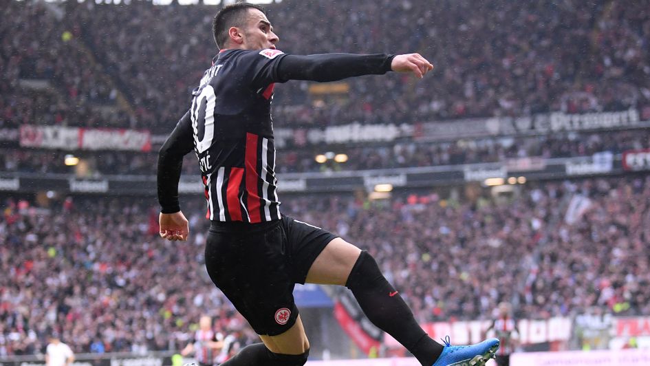 Filip Kostic celebrates