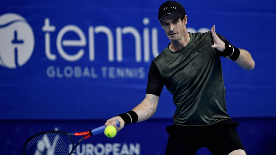 Andy Murray: Pictured in action in Antwerp