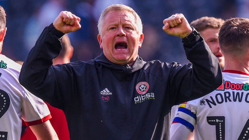 Manager Chris Wilder celebrated Sheffield United's victory at Hull City