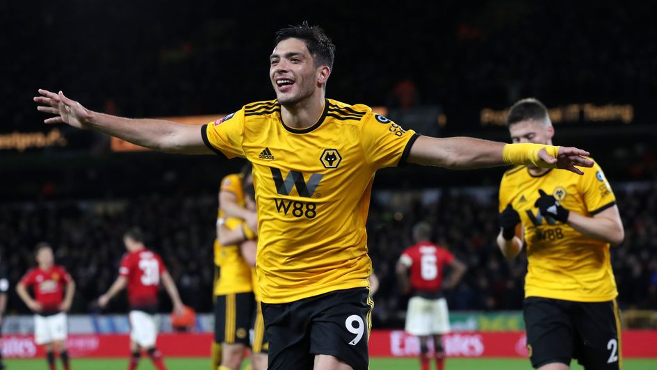 Wolves' Raul Jimenez celebrates