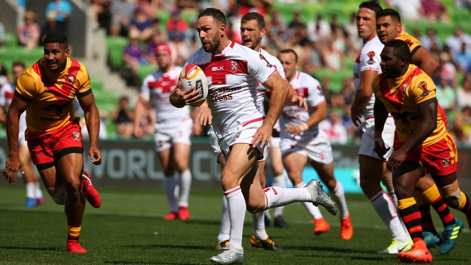 Luke Gale in action for England