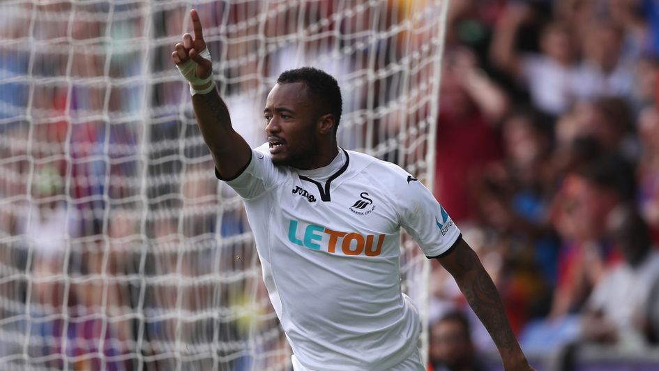 Jordan Ayew celebrates