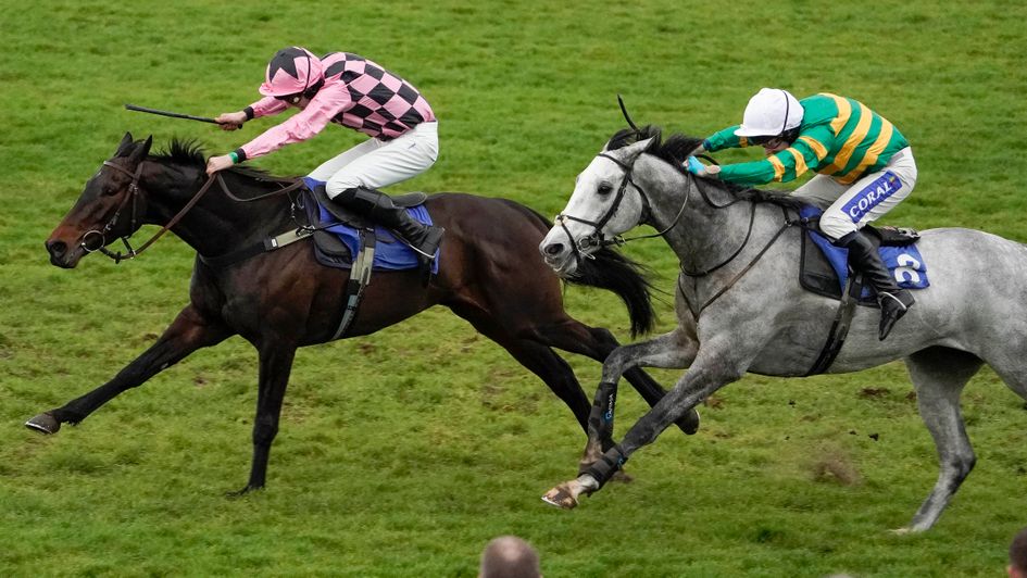 Honneur D'Ajonc (left) wins at Wincanton