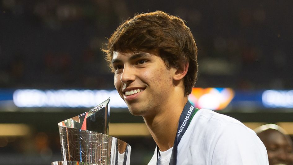 Joao Felix with the Nations League trophy