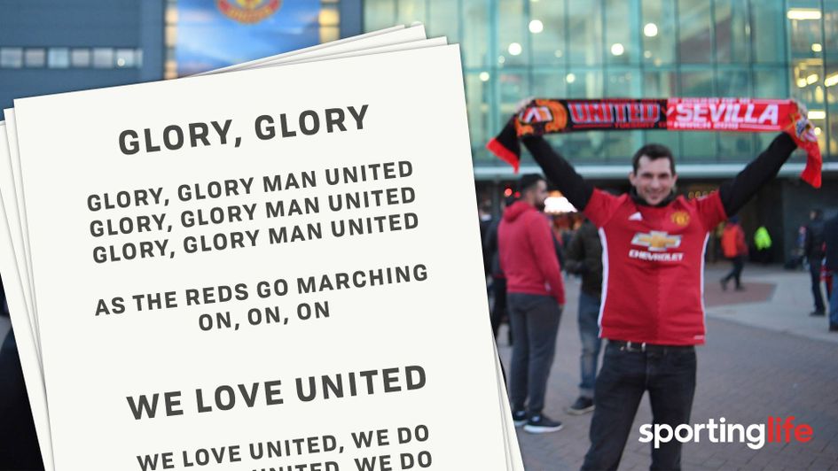 Could lyric sheets really be handed out at Old Trafford?!