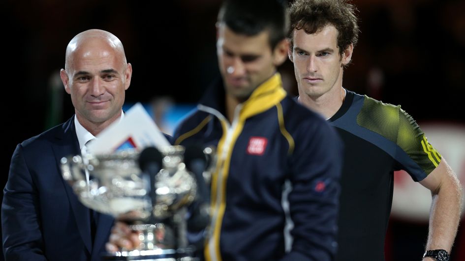Andre Agassi (left)