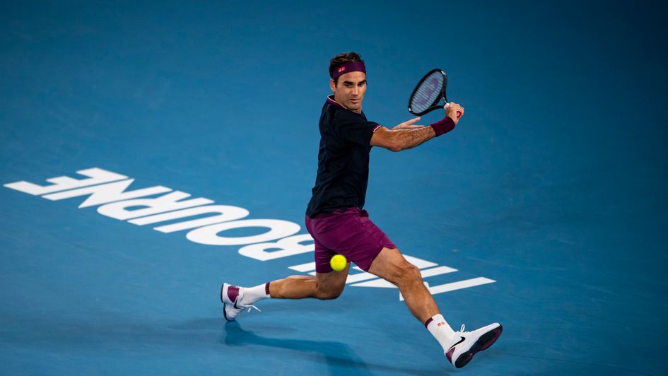 Roger Federer: Pictured in action during his second round win over Filip Krajinovic at the Australian Open