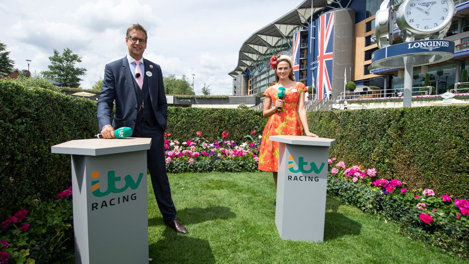 Ed Chamberlin and Francesca Cumani at Royal Ascot in June