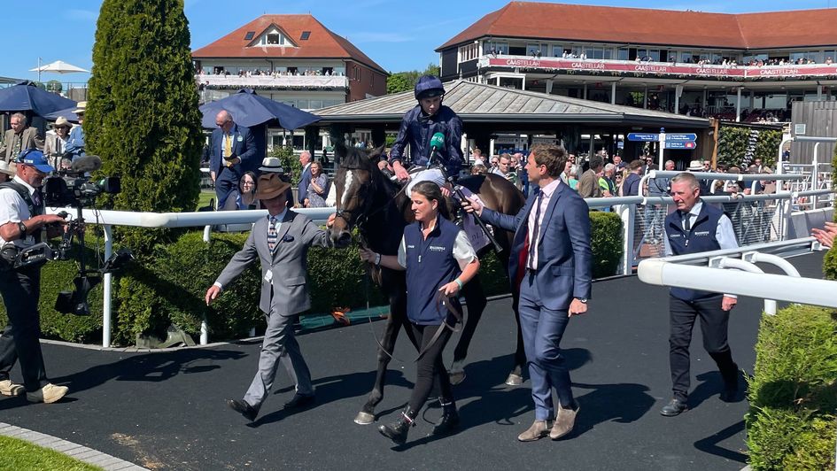Lambourn after winning the Chester Vase