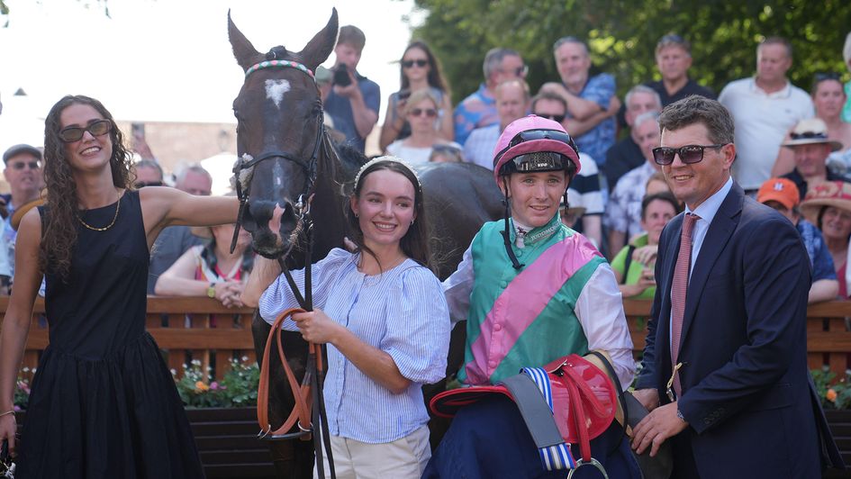 Blue Bolt pictured with winning connections