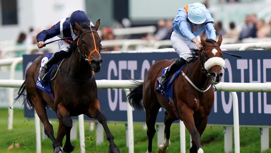 Trillium (left) edges past The Platinum Queen