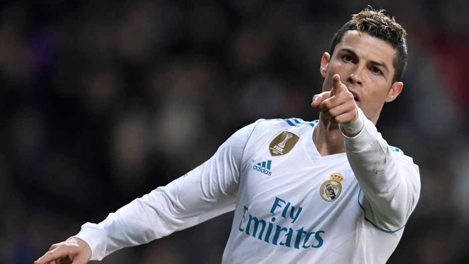 Cristiano Ronaldo celebrates