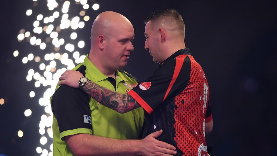 Michael van Gerwen defeated Nathan Aspinall in the semi-finals