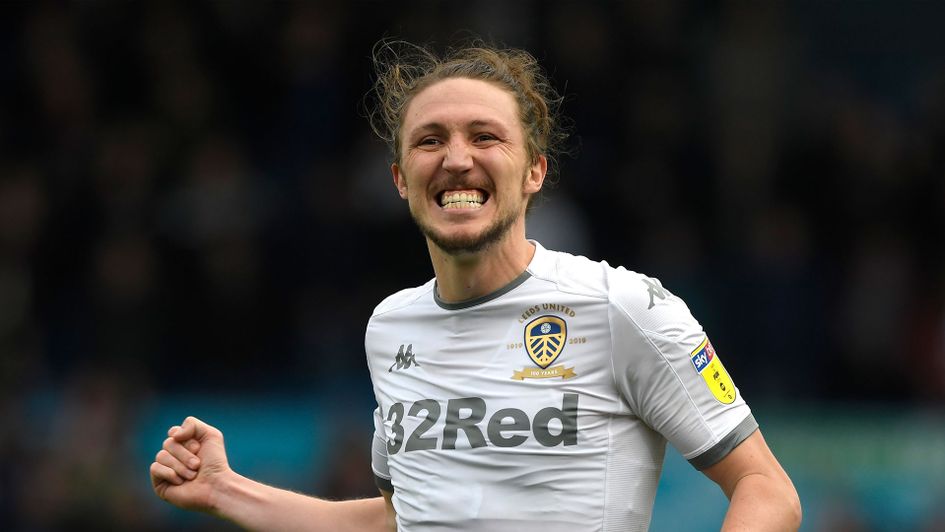 Luke Ayling celebrates Leeds' win over local rivals Huddersfield