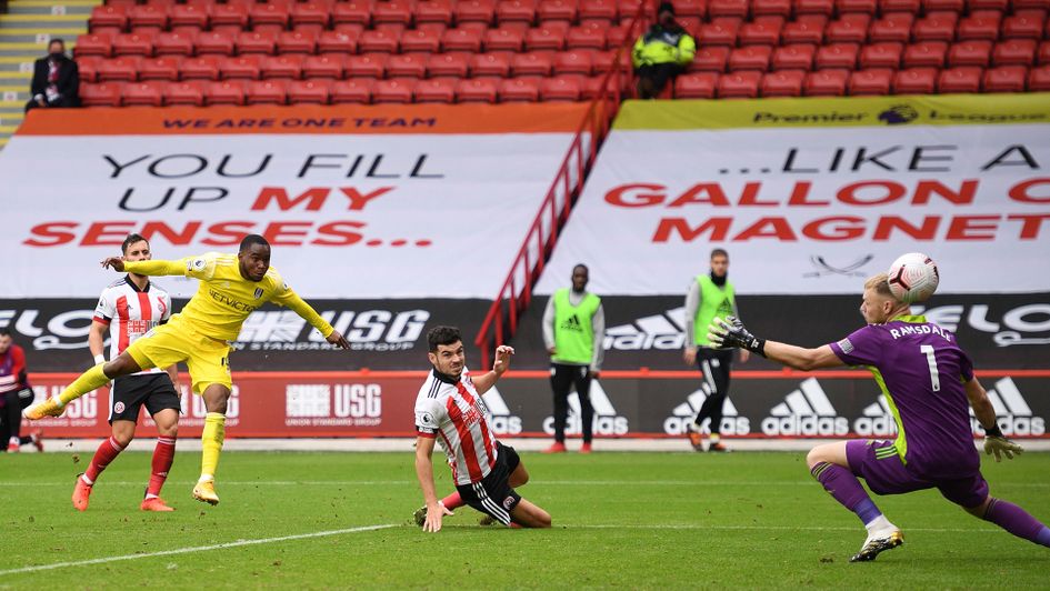 Ademola Lookman scores against Sheffield United