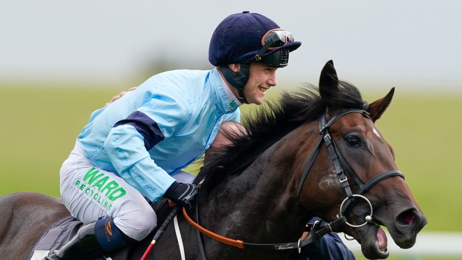 Jason Hart is all smiles after Royal Patronage's win