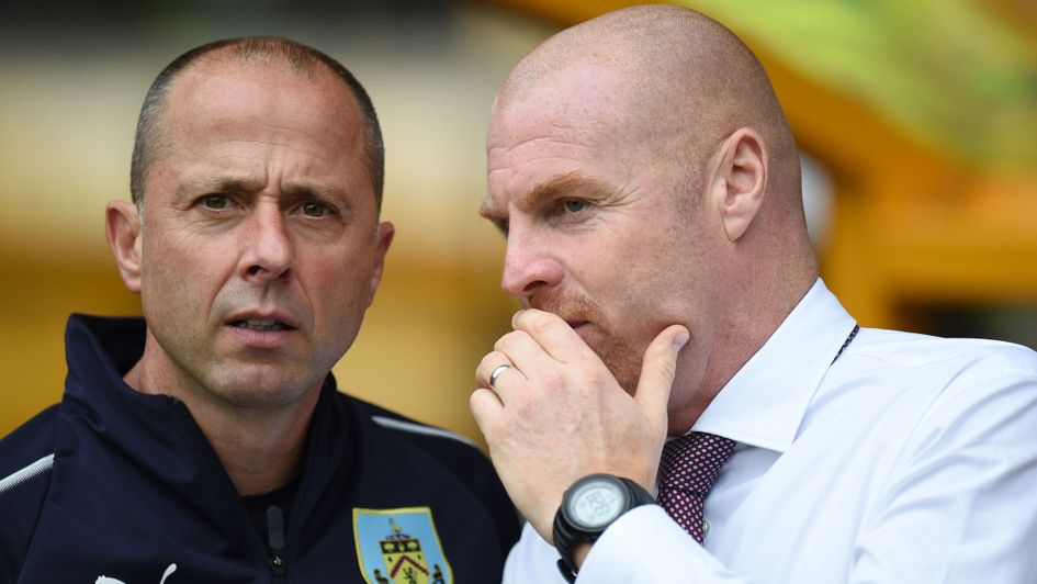 Ian Woan (left) with Burnley boss Sean Dyche