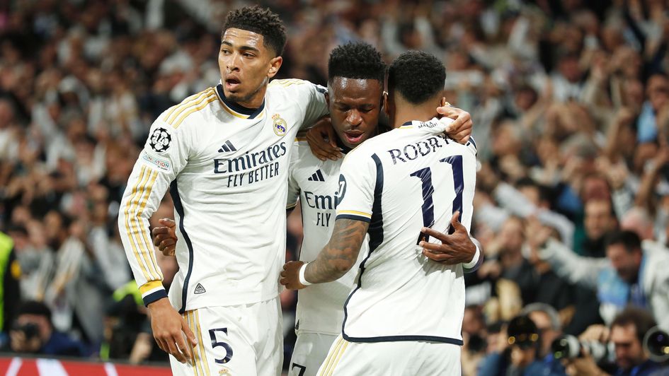 Real Madrid celebrate a goal