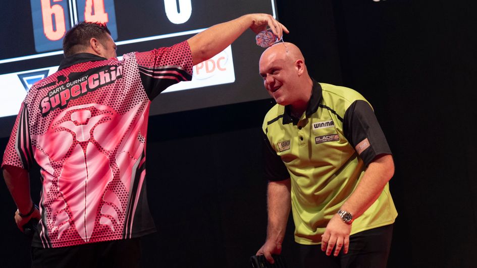 Michael van Gerwen defeated Daryl Gurney