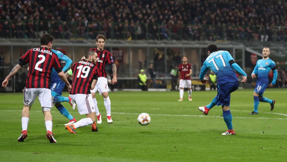 Henrikh Mkhitaryan puts Arsenal in front