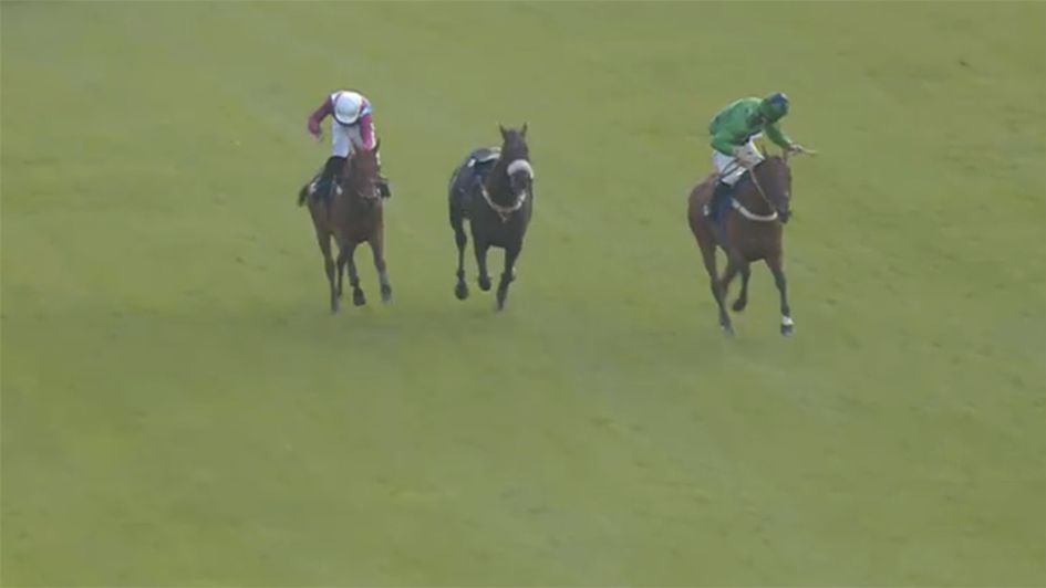 Freddie Gordon (right) riding Jorebel at Fontwell on Monday