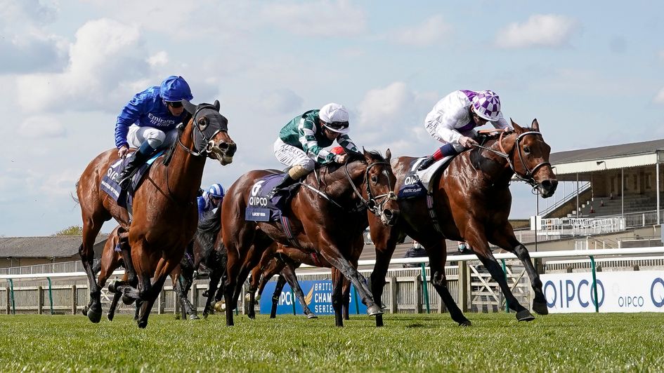 Poetic Flare (far side) wins the QIPCO 2000 Guineas