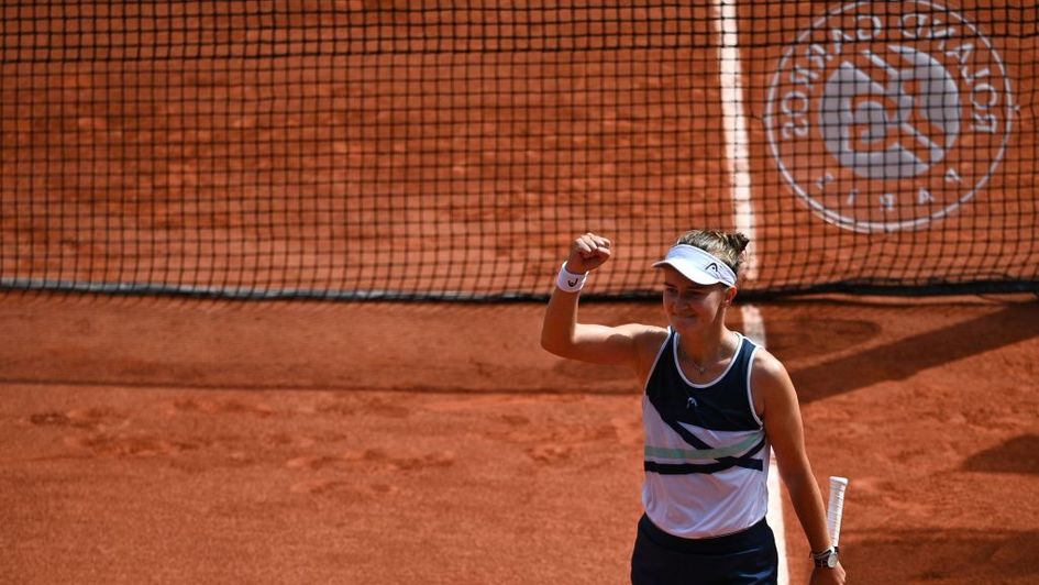Barbora Krejcikova celebrates
