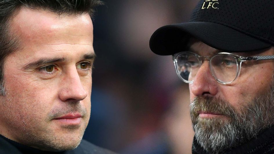 Marco Silva and Jurgen Klopp go head-to-head in the Merseyside derby