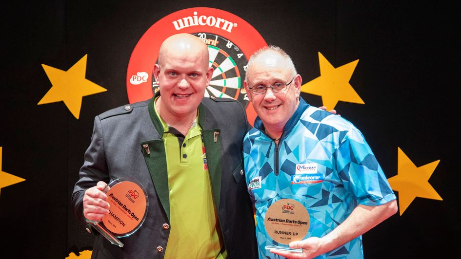 Michael van Gerwen beat Ian White in the Austrian Darts Open final (Picture: Kais Bodensieck/PDC Europe)