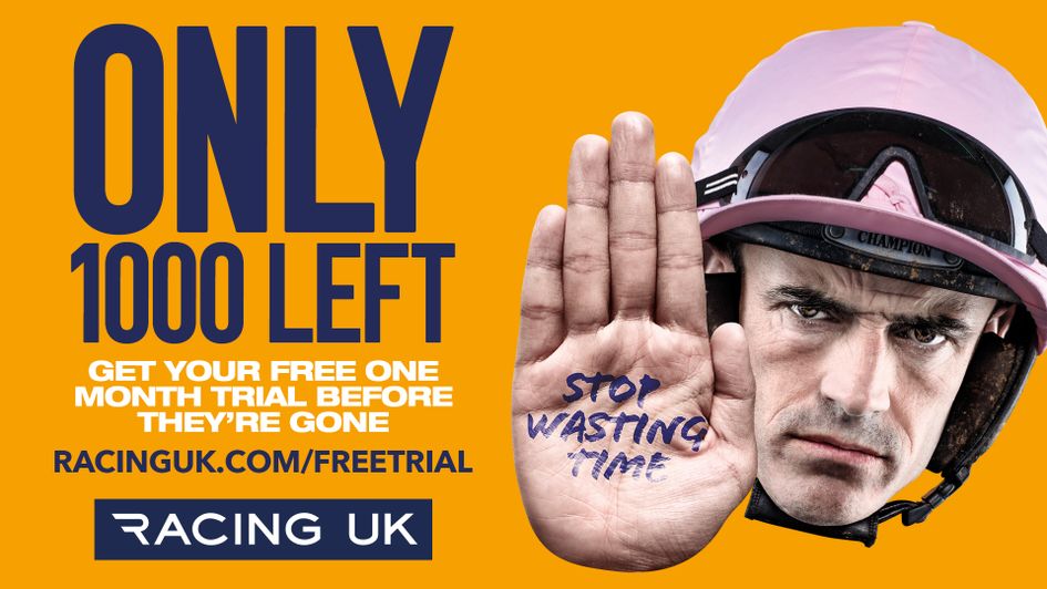 Only 1000 free Racing UK trials remain