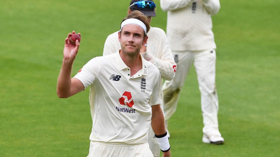 Stuart Broad after completing his six wicket haul