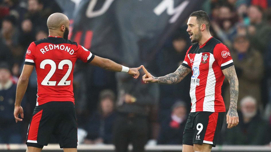 Danny Ings and Nathan Redmond celebrate for Southampton