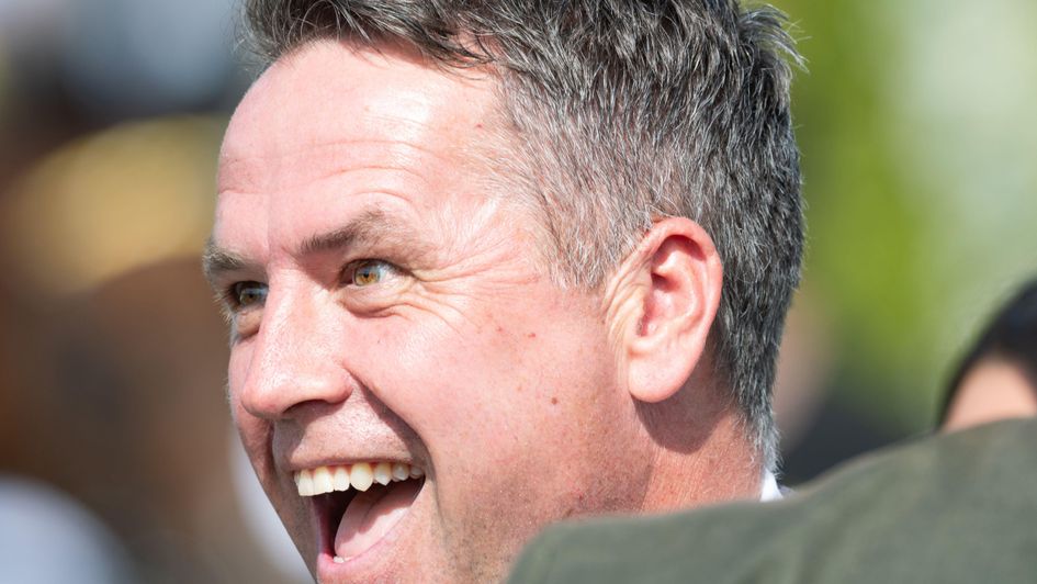 Michael Owen celebrates a Chester winner