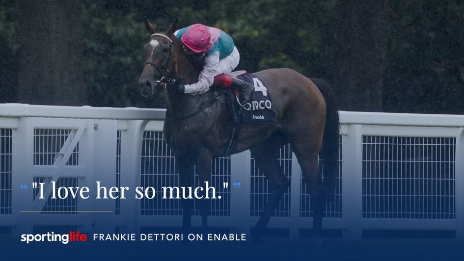 Frankie Dettori on record-breaker Enable