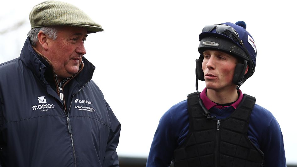 Paul Nicholls with Harry Cobden