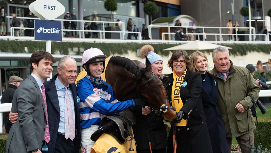 A moment to savour for the Pic D'Orhy team