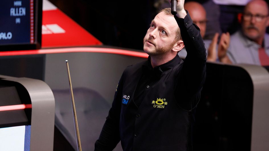 Mark Allen celebrates