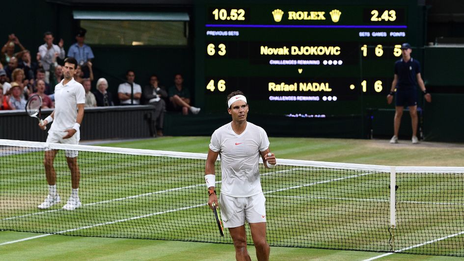 Novak Djokovic and Rafael Nadal battled hard at Wimbledon