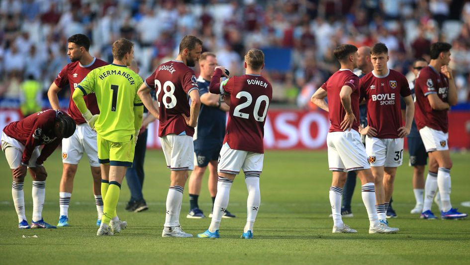 West Ham have been relegated