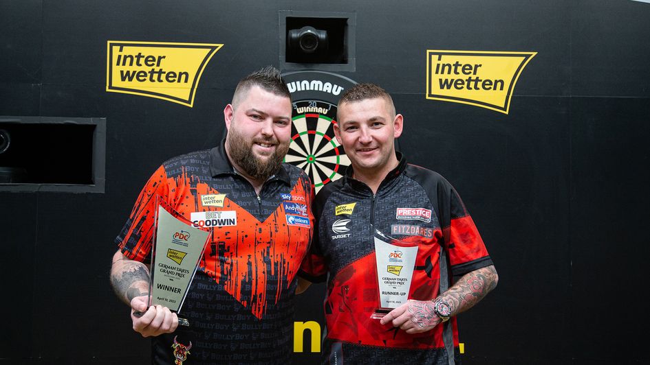 Michael Smith and Nathan Aspinall (Picture: Jonas Hunold/PDC Europe)