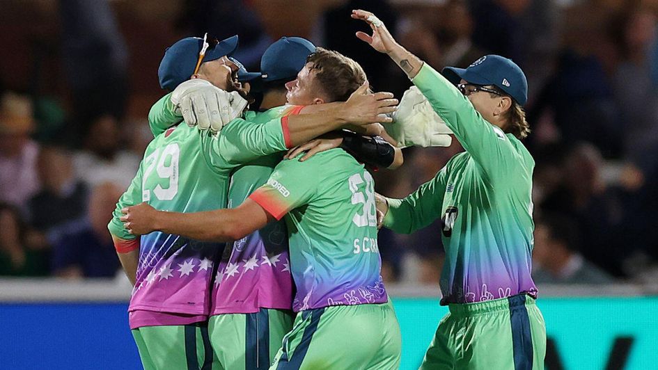 The Oval Invincibles celebrate their triumph