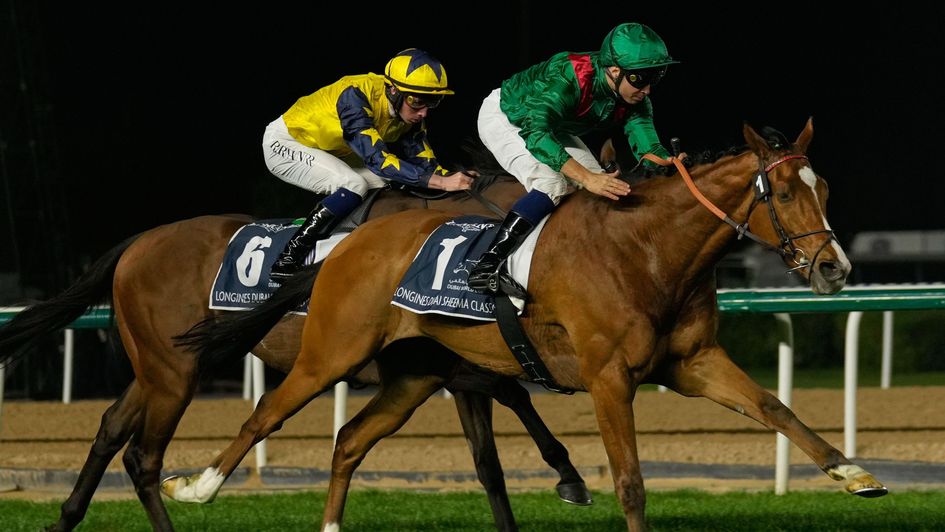 Calandagan hits the line in front in the Sheema Classic